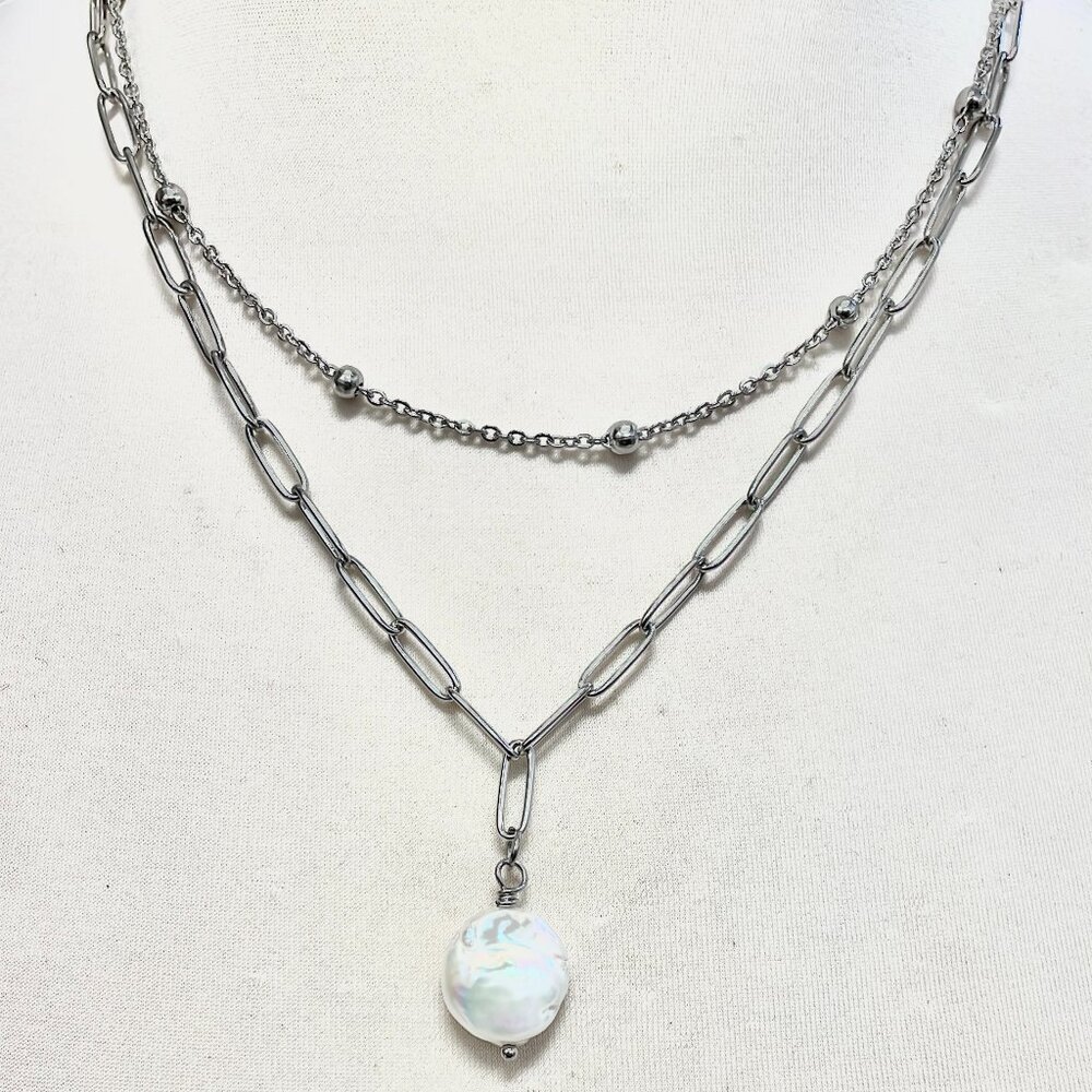 Coin Pearl Pilgrim Necklace